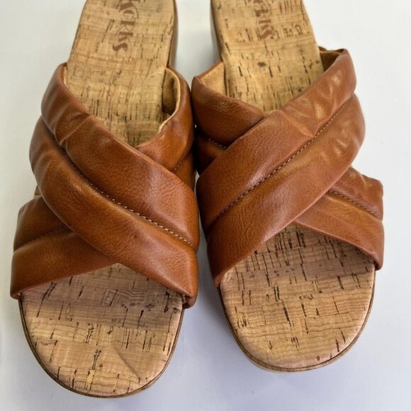 Korks Women’s Faithe Wedge Sandals Size 10M Brown Wood Grain - Picture 13 of 13